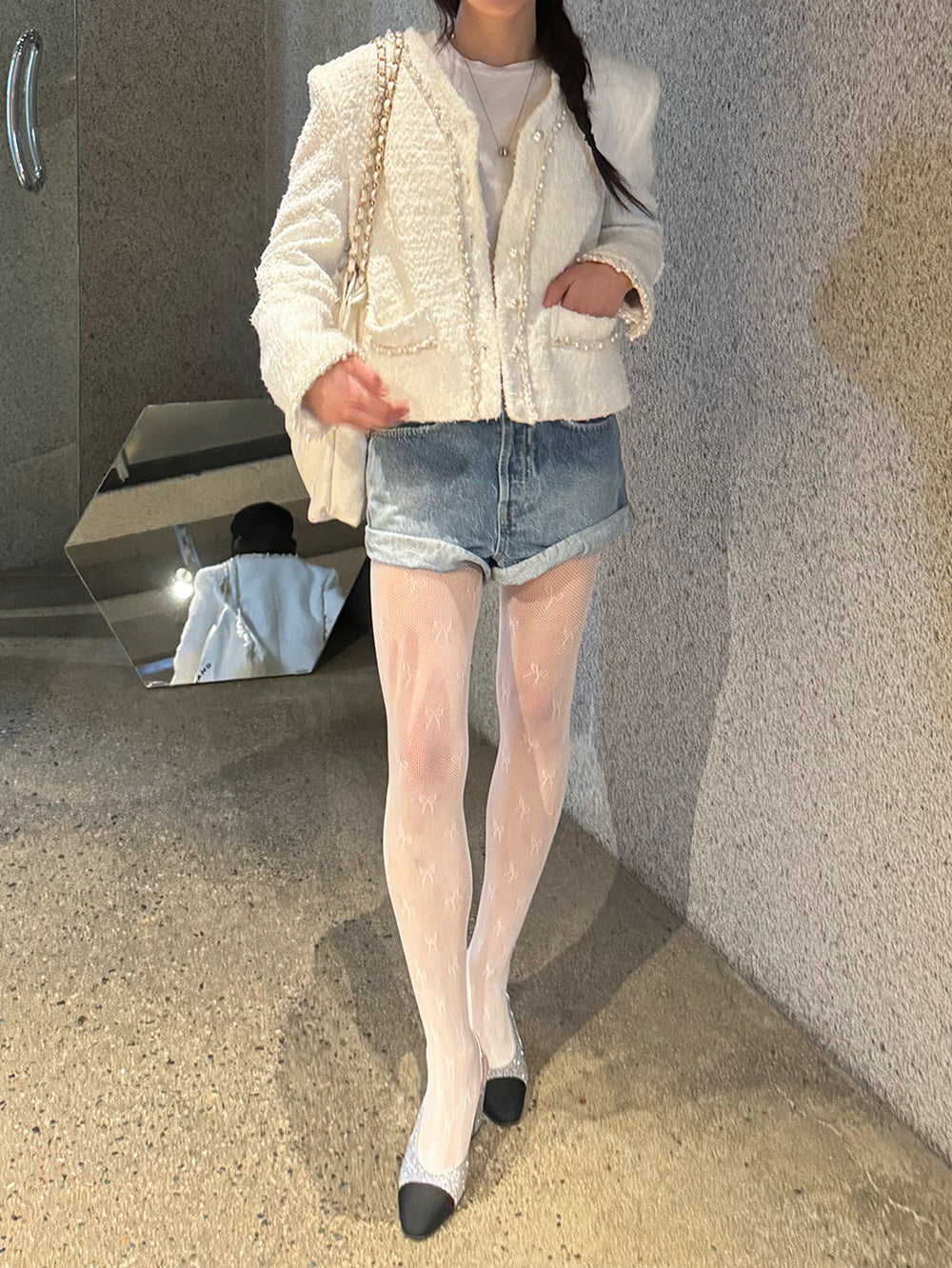 Pearl tweed jacket