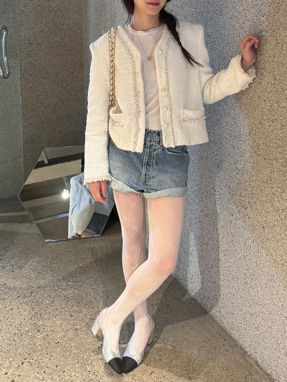 Pearl tweed jacket