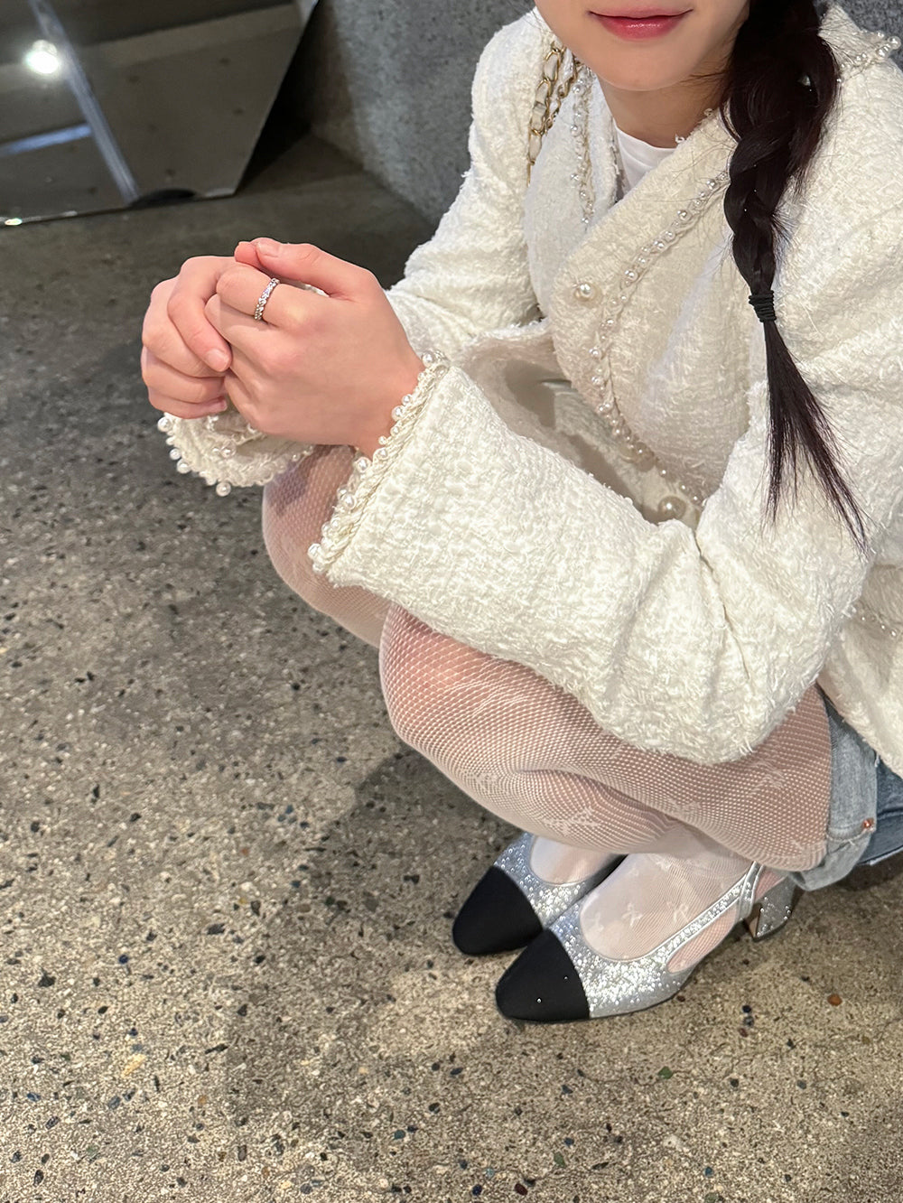 Pearl tweed jacket