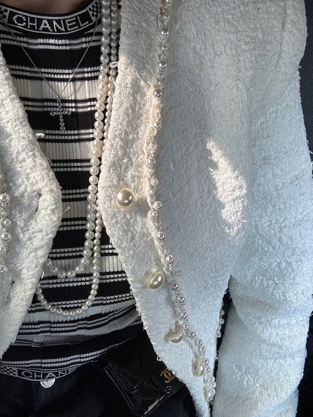 Pearl tweed jacket