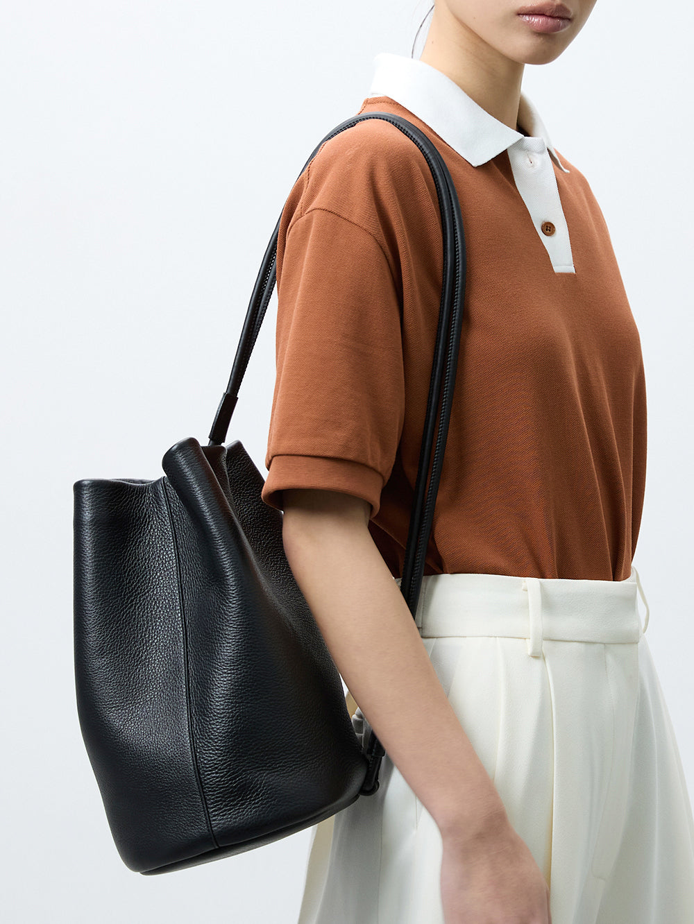 Real leather 14.7 backpack