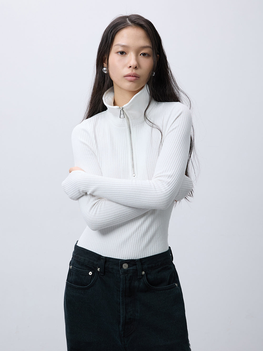 Black dot jeans