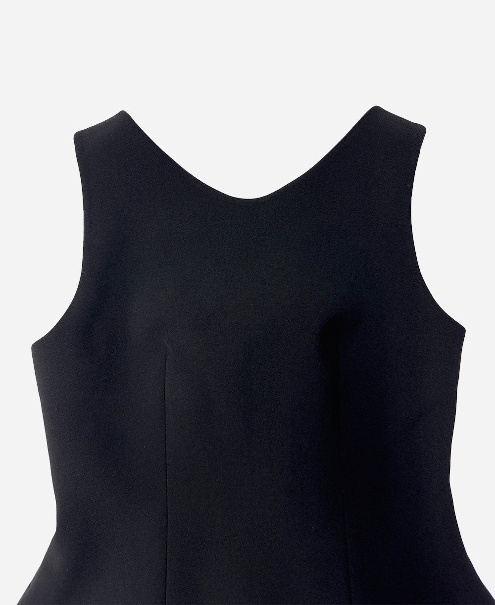Sleeveless volume mini dress