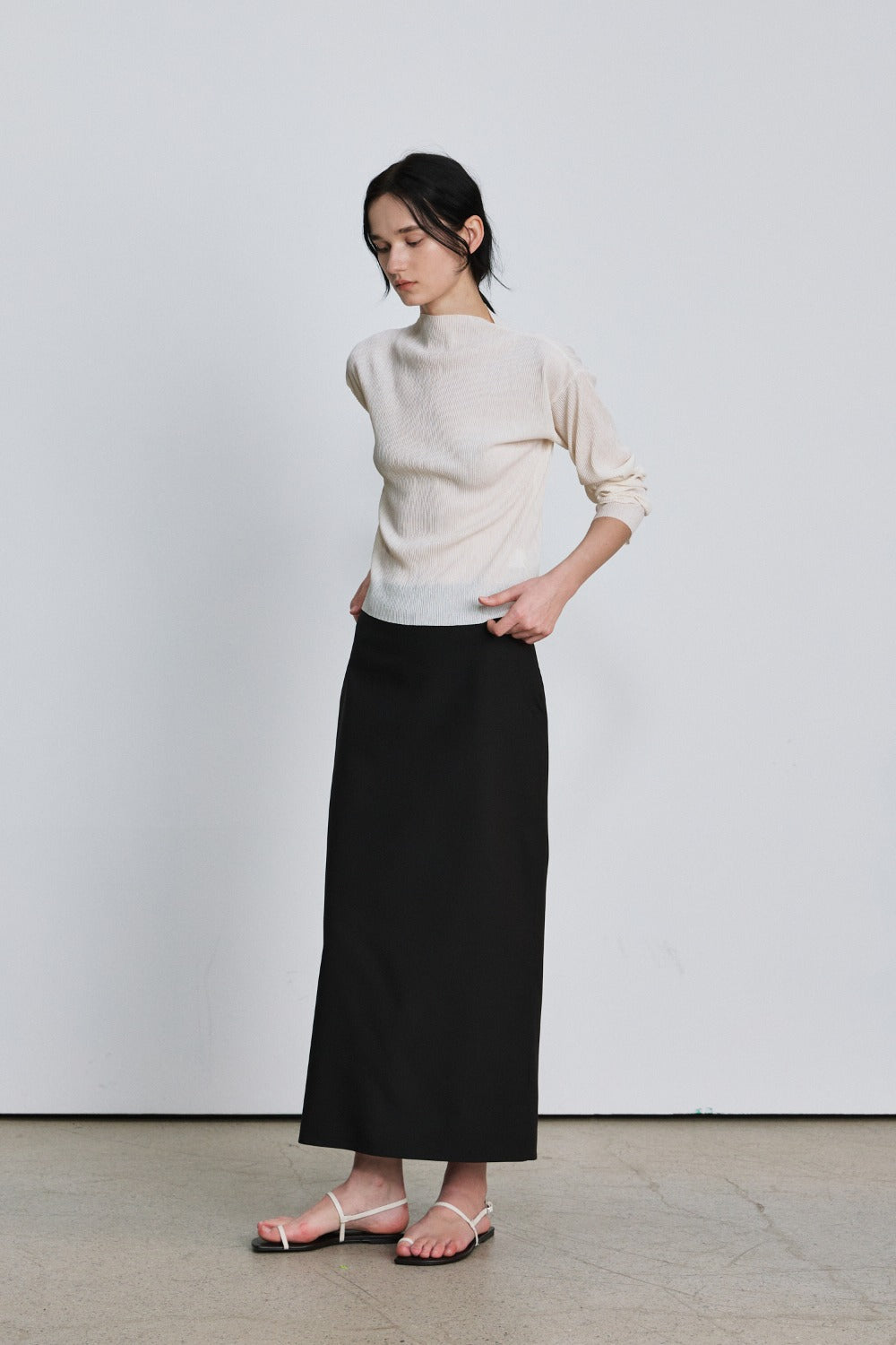 Spring maxi long skirt