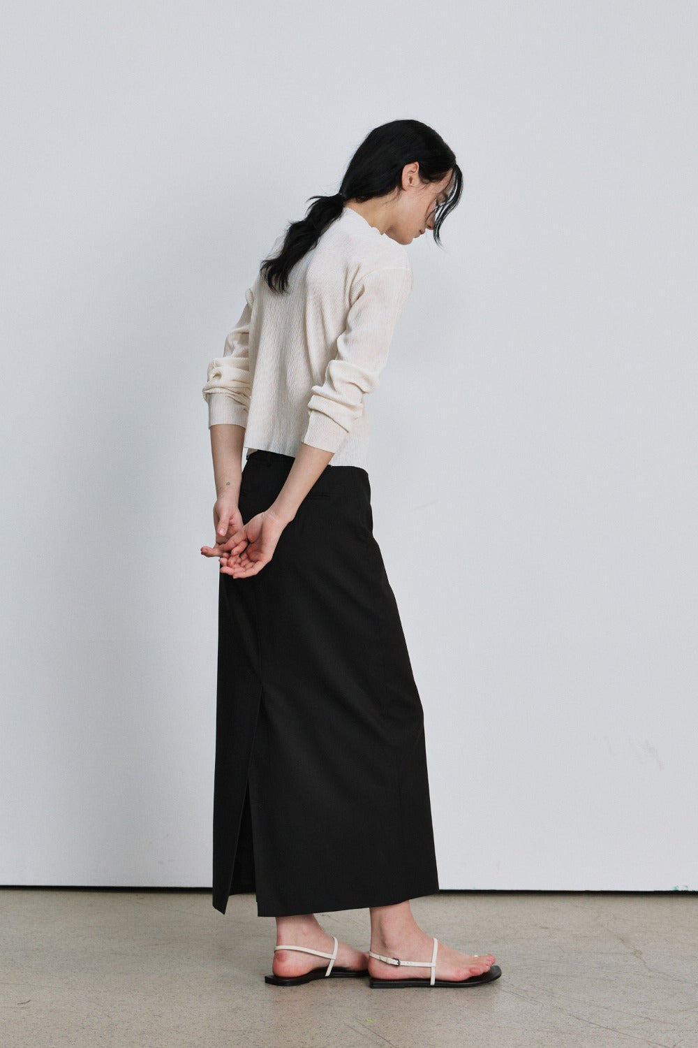 Spring maxi long skirt