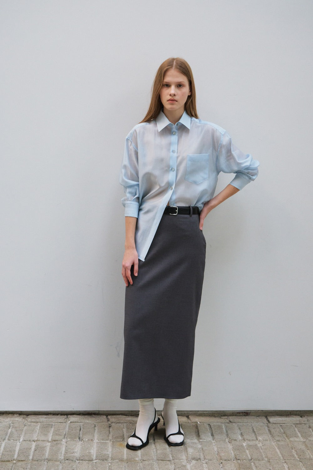 Spring maxi long skirt