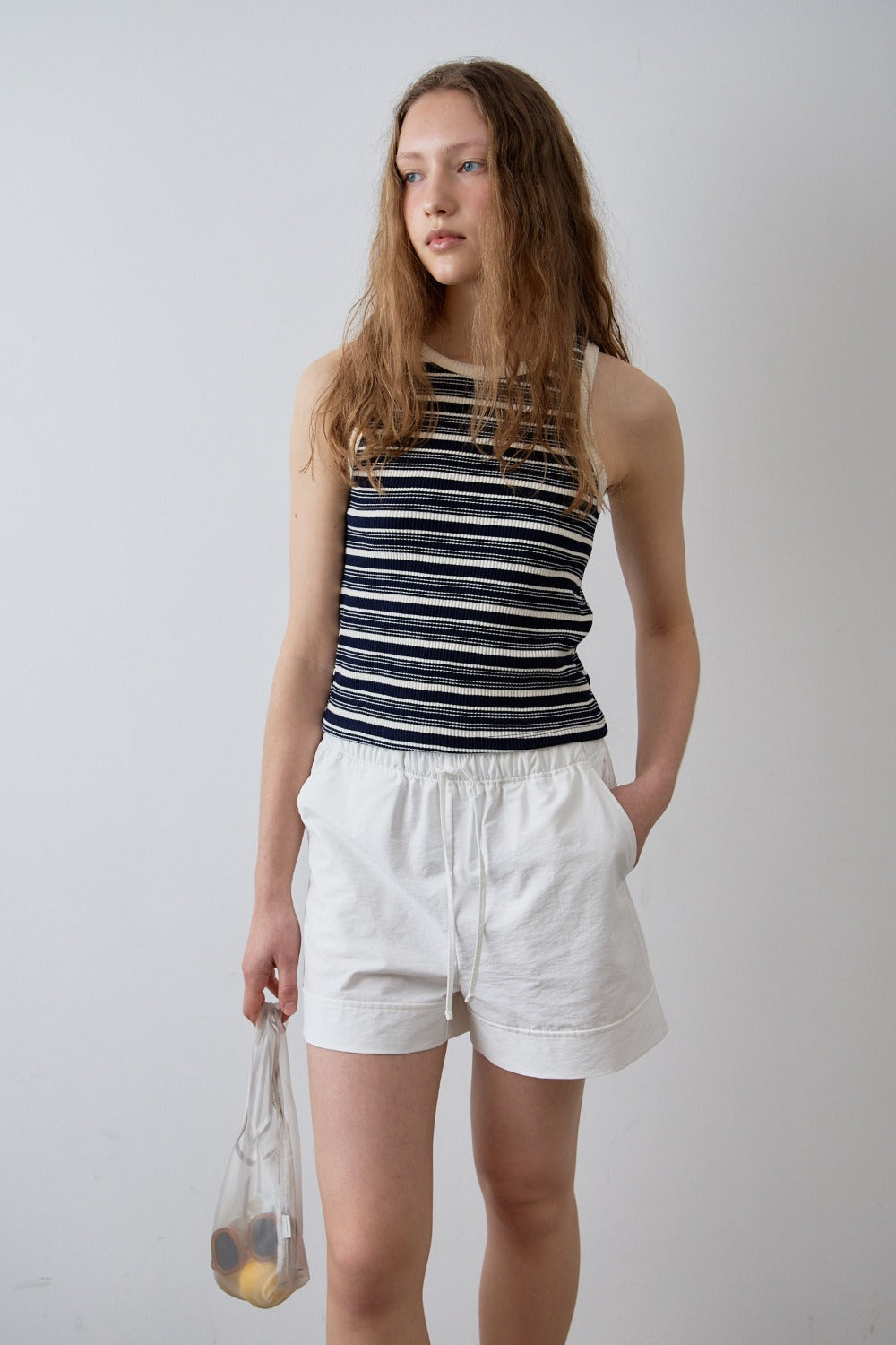 Ribbed Stripe Tank Top