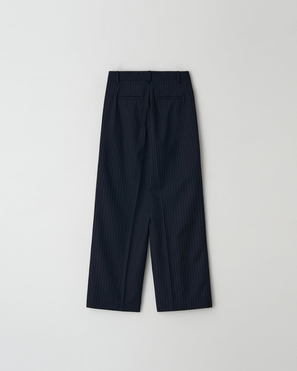 Stripe pocket one tuck pants