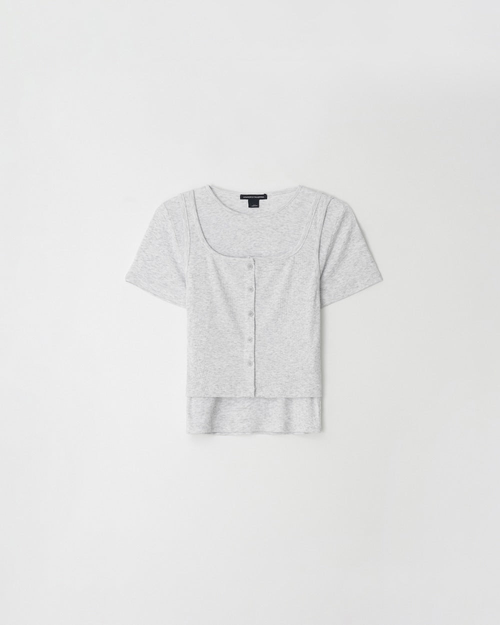 Layered Cotton Top Set Offwhite