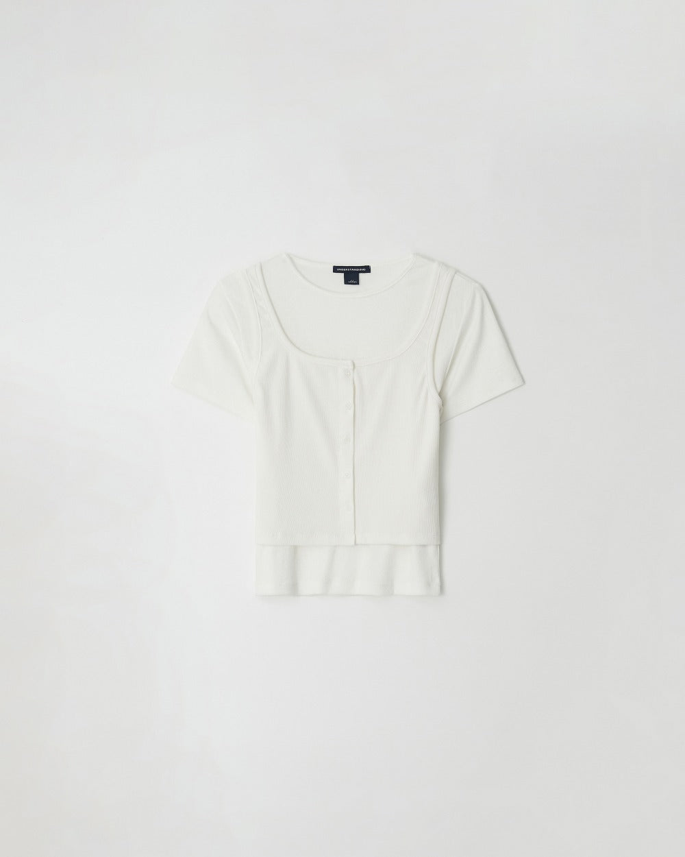 Layered Cotton Top Set Offwhite
