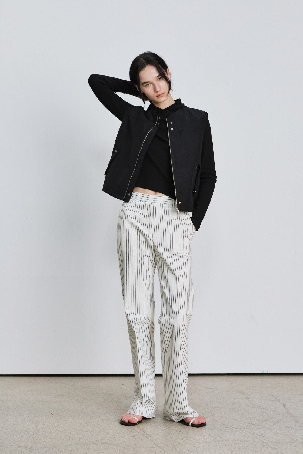 Classic Stripe Cotton Trouser