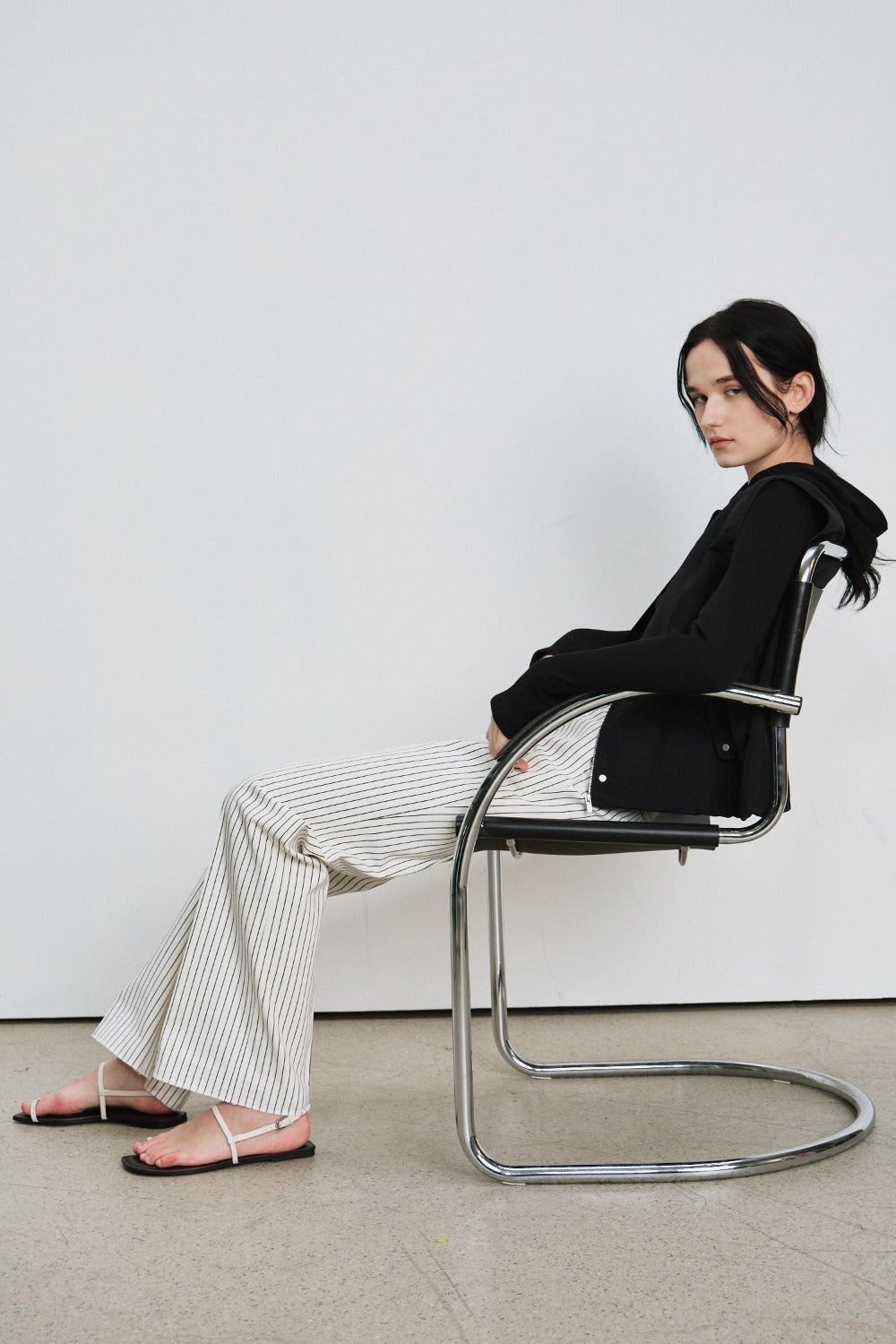 Classic Stripe Cotton Trouser
