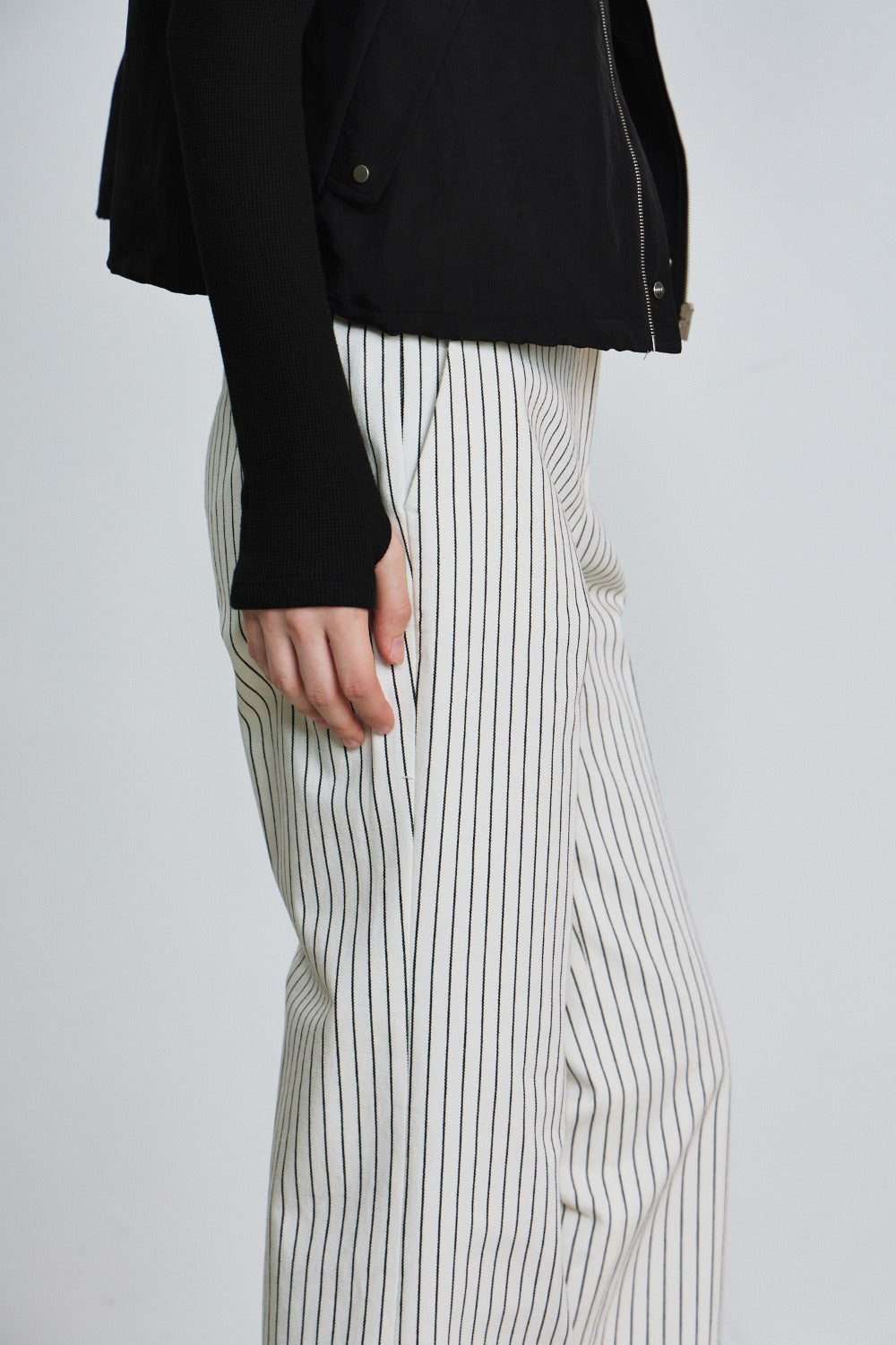 Classic Stripe Cotton Trouser