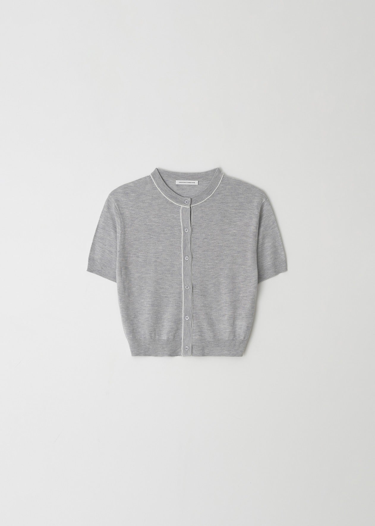 Two-Tone Silky Knit Cardigan