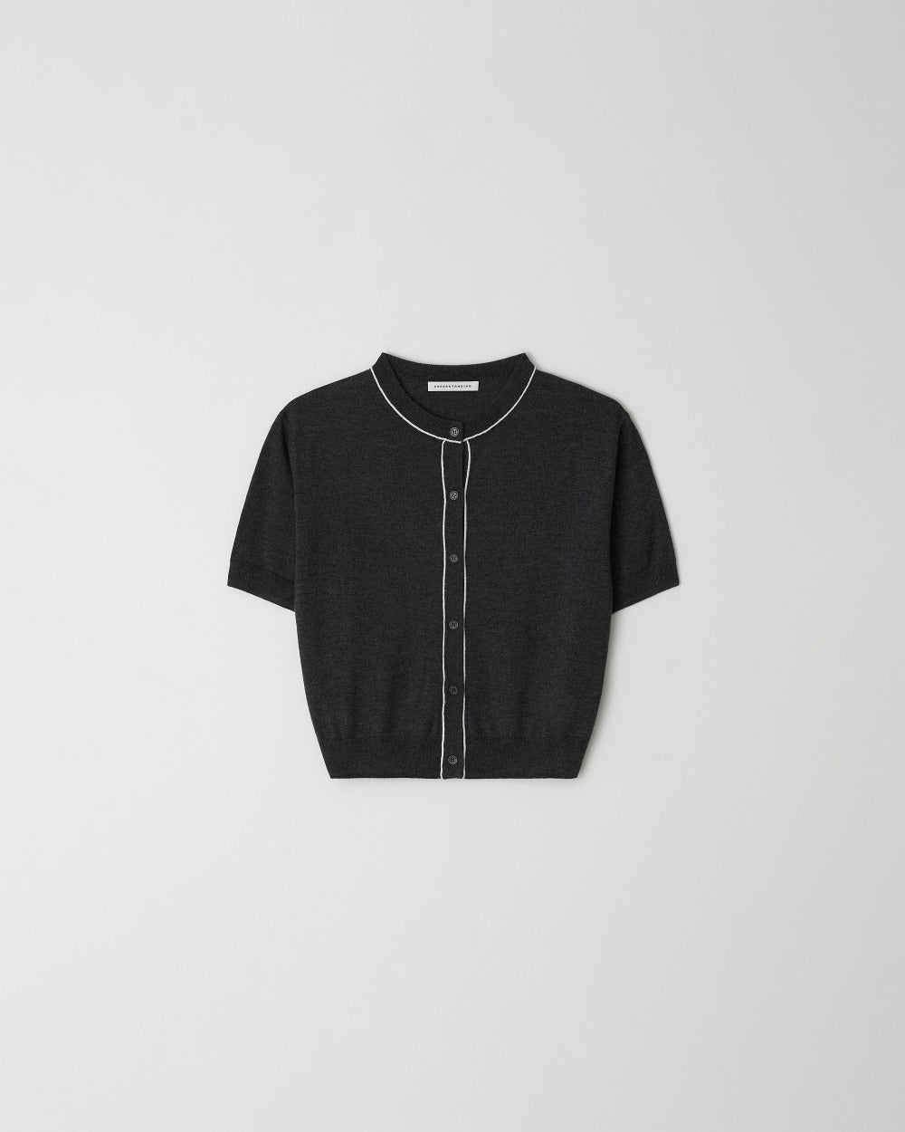 Two-Tone Silky Knit Cardigan