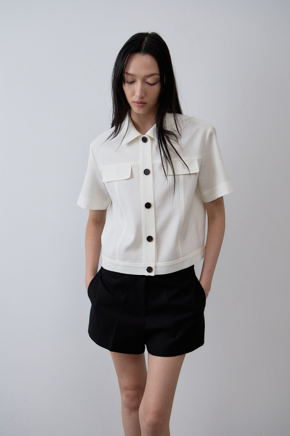 Whisen button jacket