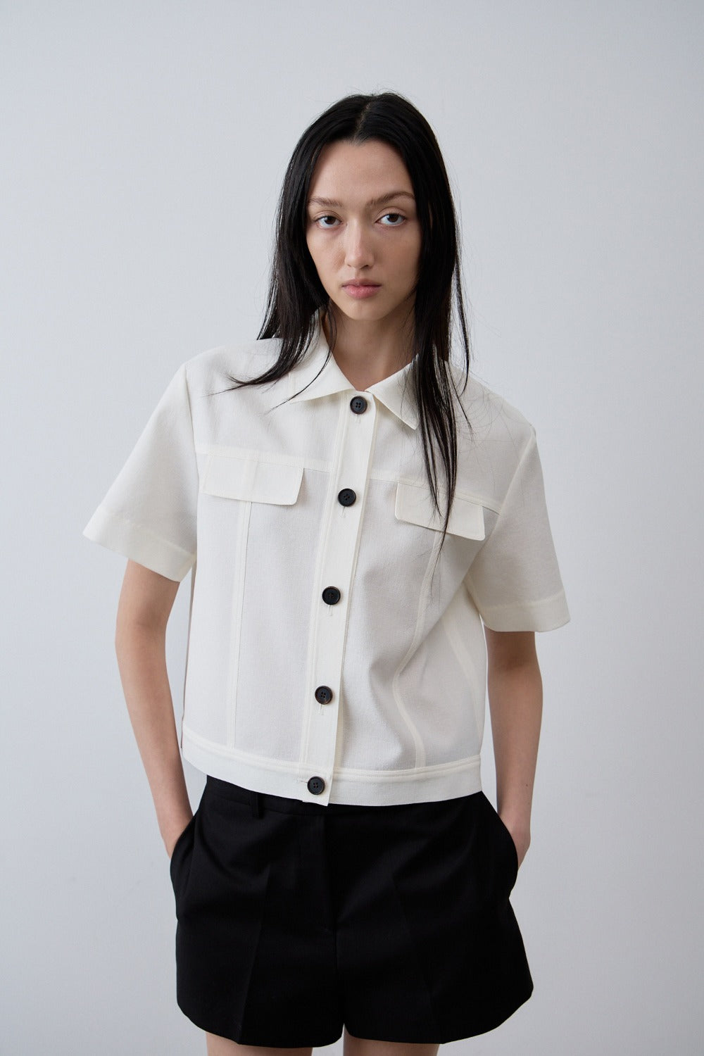 Whisen button jacket