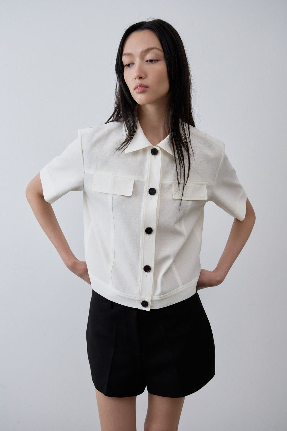 Whisen button jacket