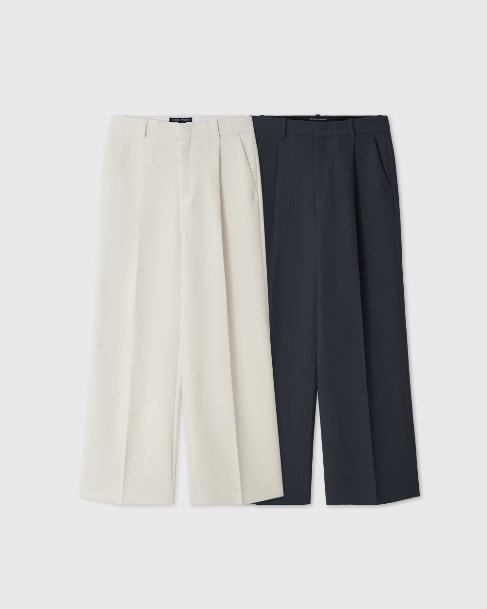25 Edition spring one tuck pants ivory