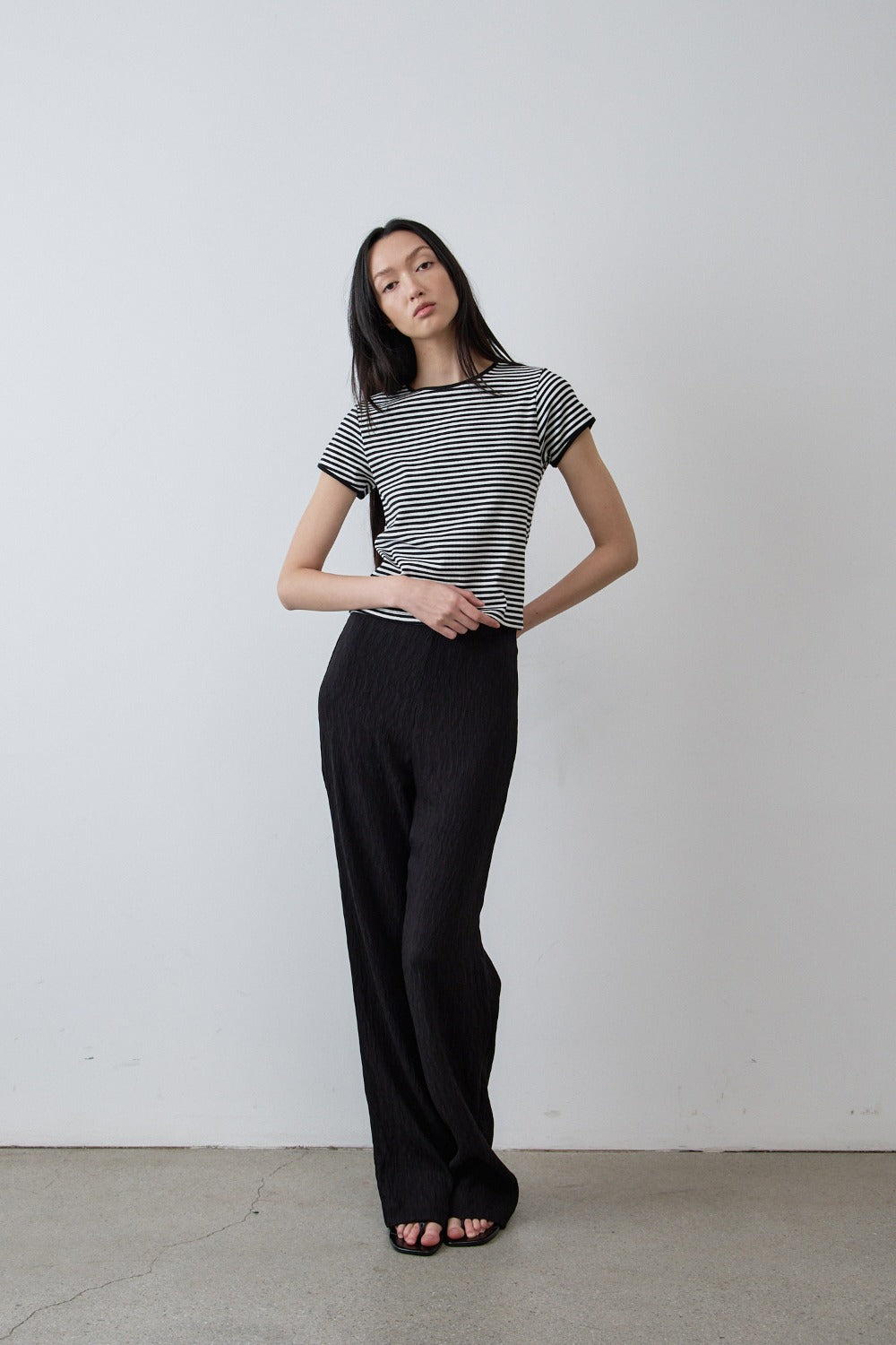 Slim Stripe Cotton Tee