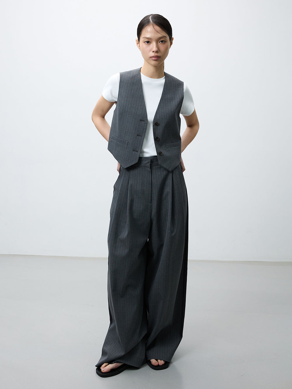 Classic pin stripe vest