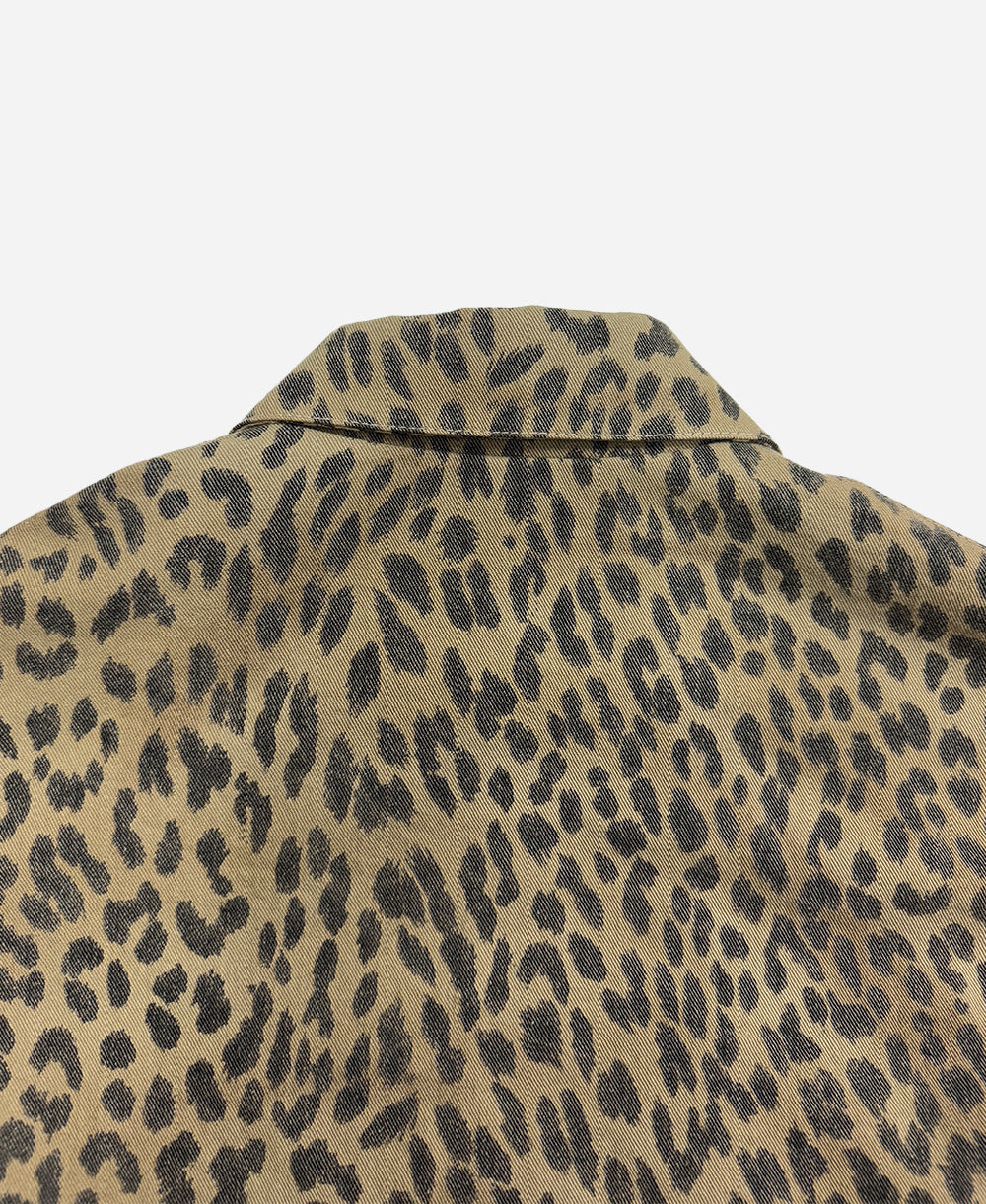 Leopard cropped jacket