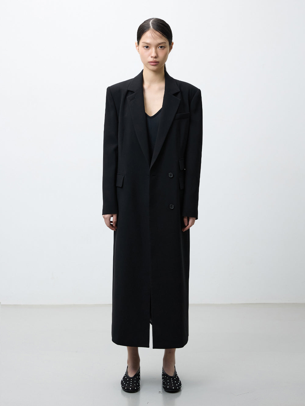 London maxi blazer black
