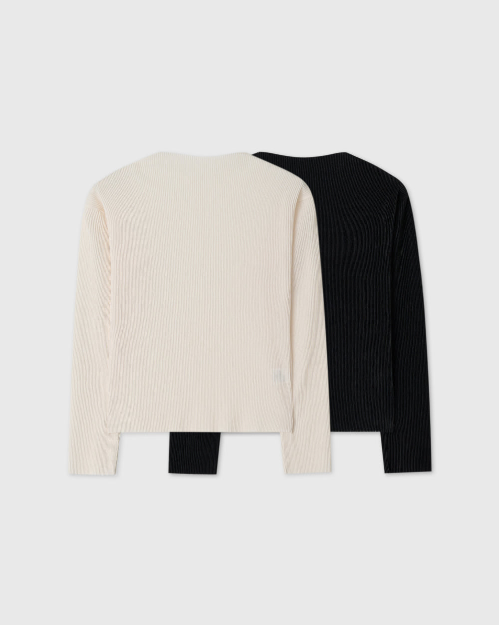 Paris pleats long sleeve t-shirt