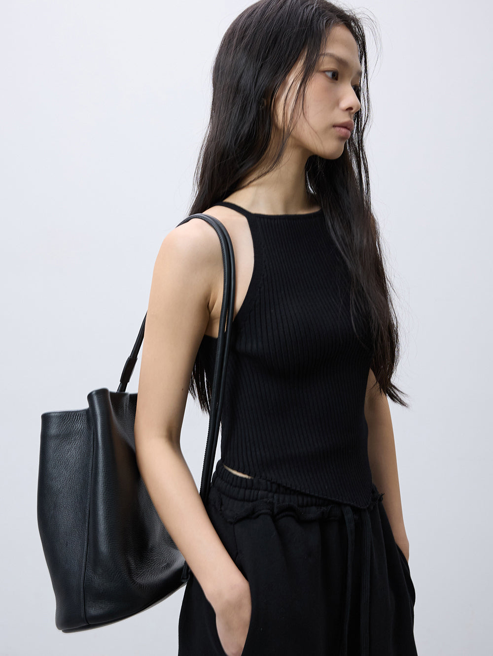 Real leather 14.7 backpack