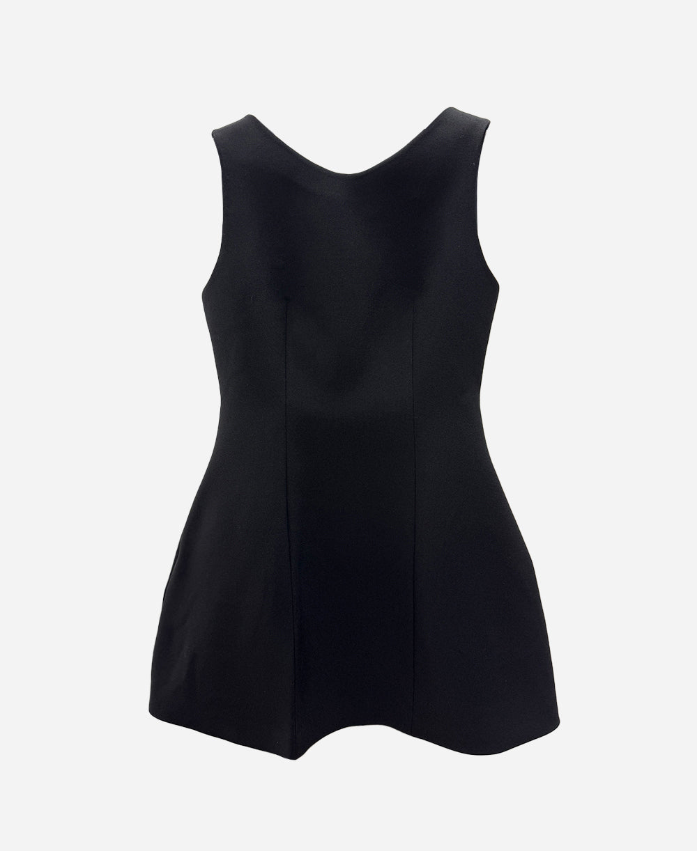 Sleeveless volume mini dress