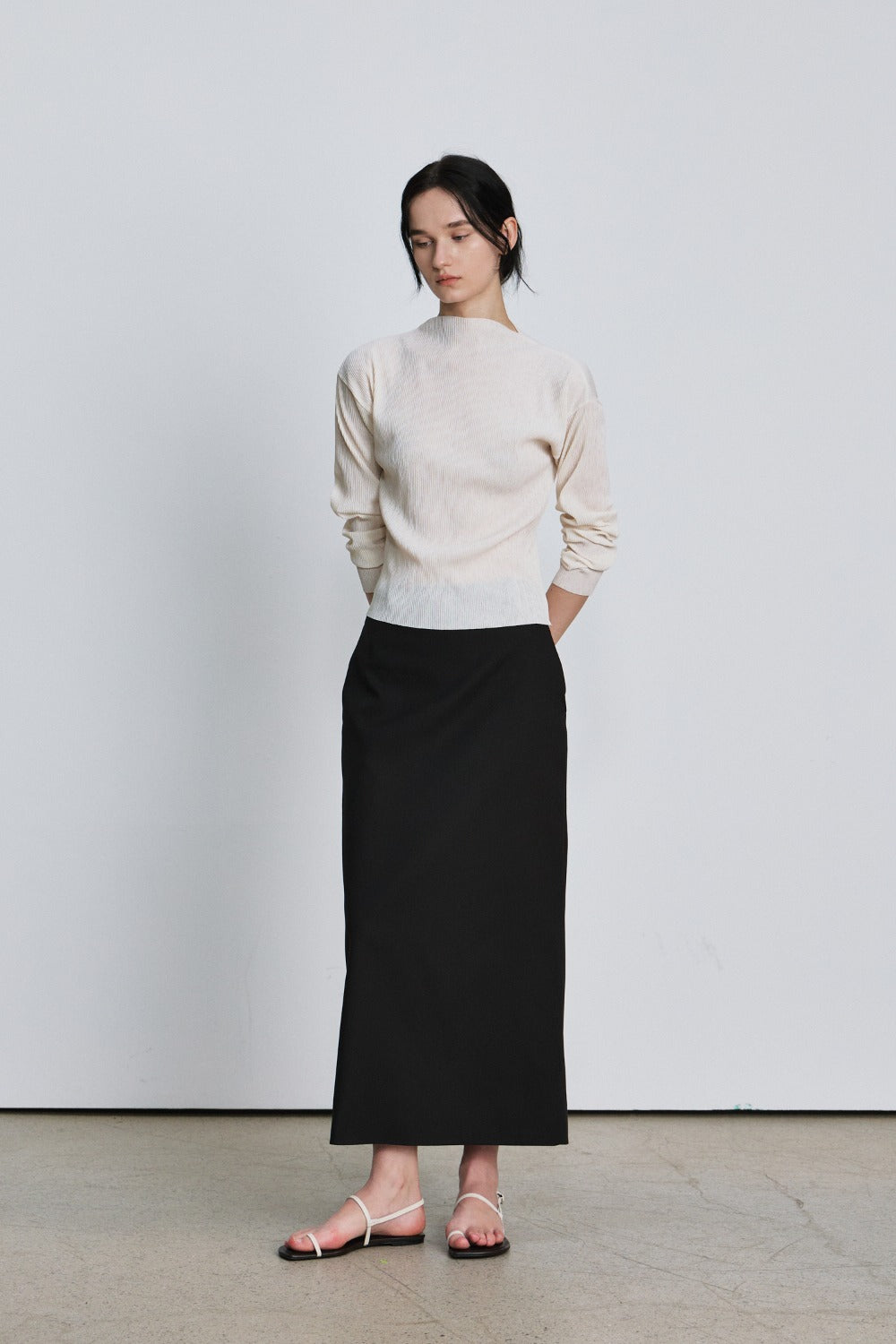 Spring maxi long skirt