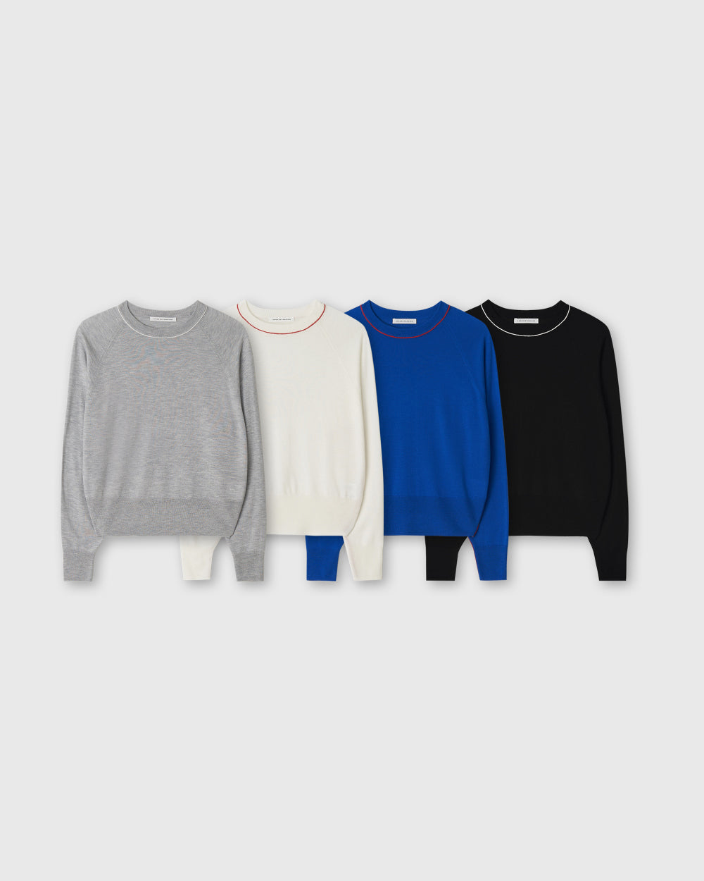 Two tone silky round knit