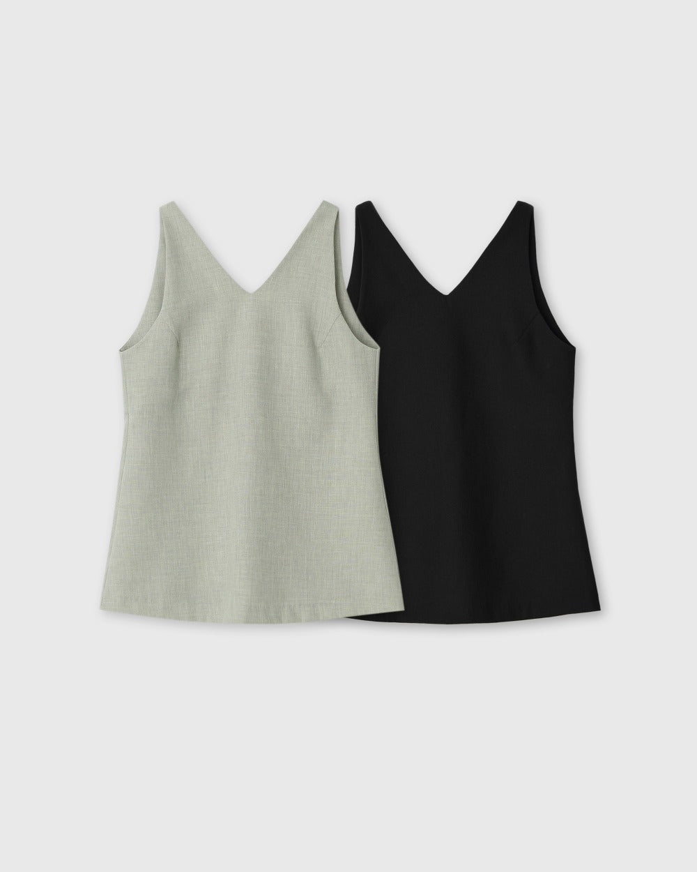 V-neck sleeveless blouse